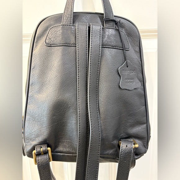 Margot Black Leather Backpack Purse 🖤 - Picture 7 of 8
